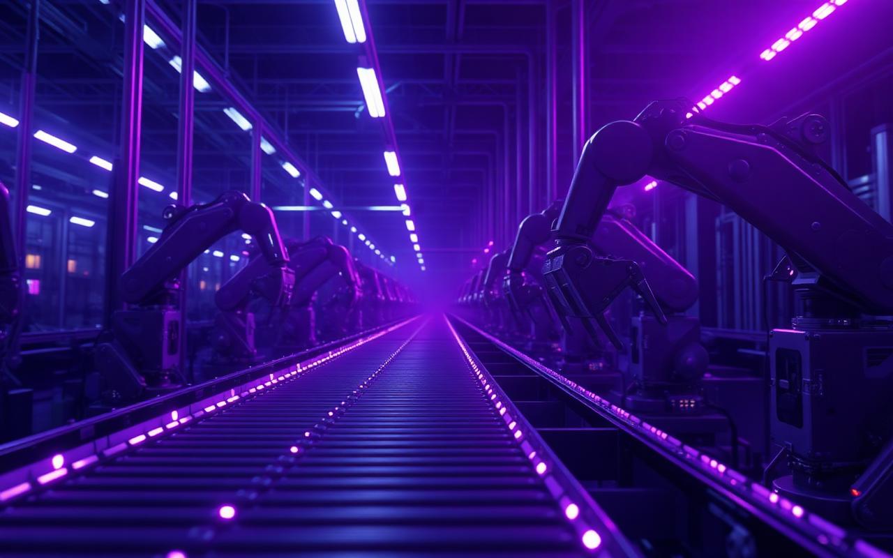 Automated factory production line